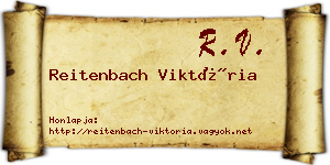 Reitenbach Viktória névjegykártya