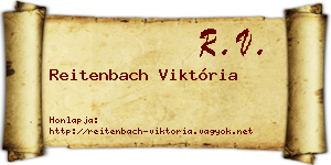 Reitenbach Viktória névjegykártya